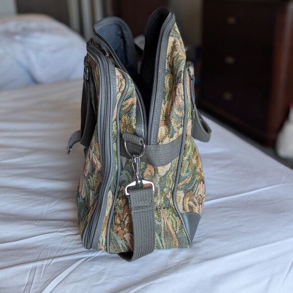 Vintage Protocol Large Duffle Bag Travel Suitcase Luggage with optional Strap - Picture 5 of 8